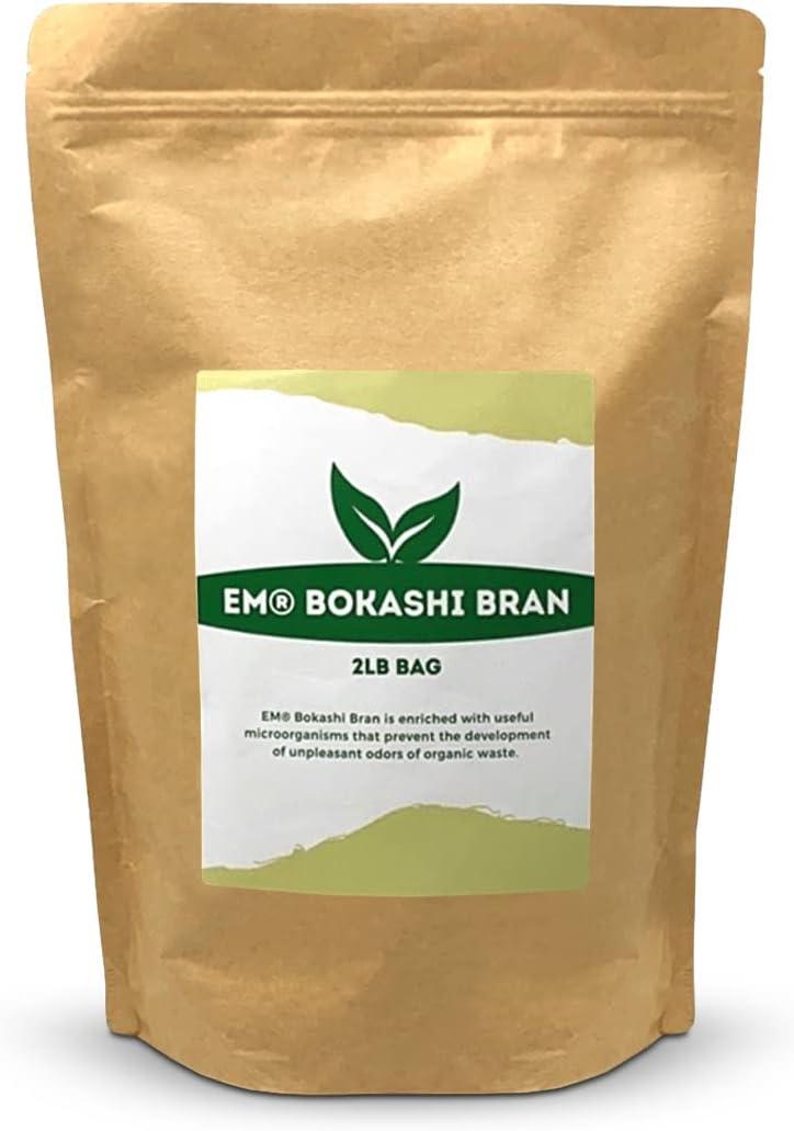 A bag of TeraGanix EM Premium Bokashi Bran for composting.